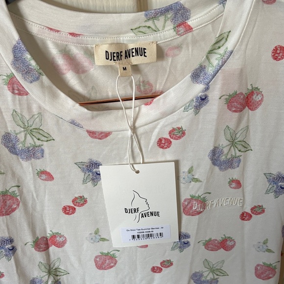 Djerf Avenue White Cherry and Berry Print Pajama Set - Picture 2 of 7